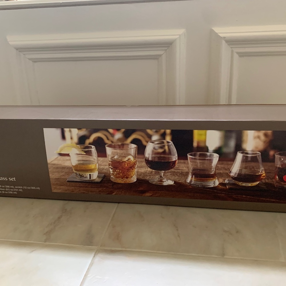 NWOT: Cheers to Set of 5 Assorted Pier One whiskey glasses - brand new i…